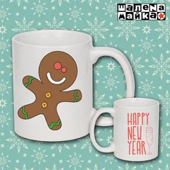 Новогодняя чашка Печенька